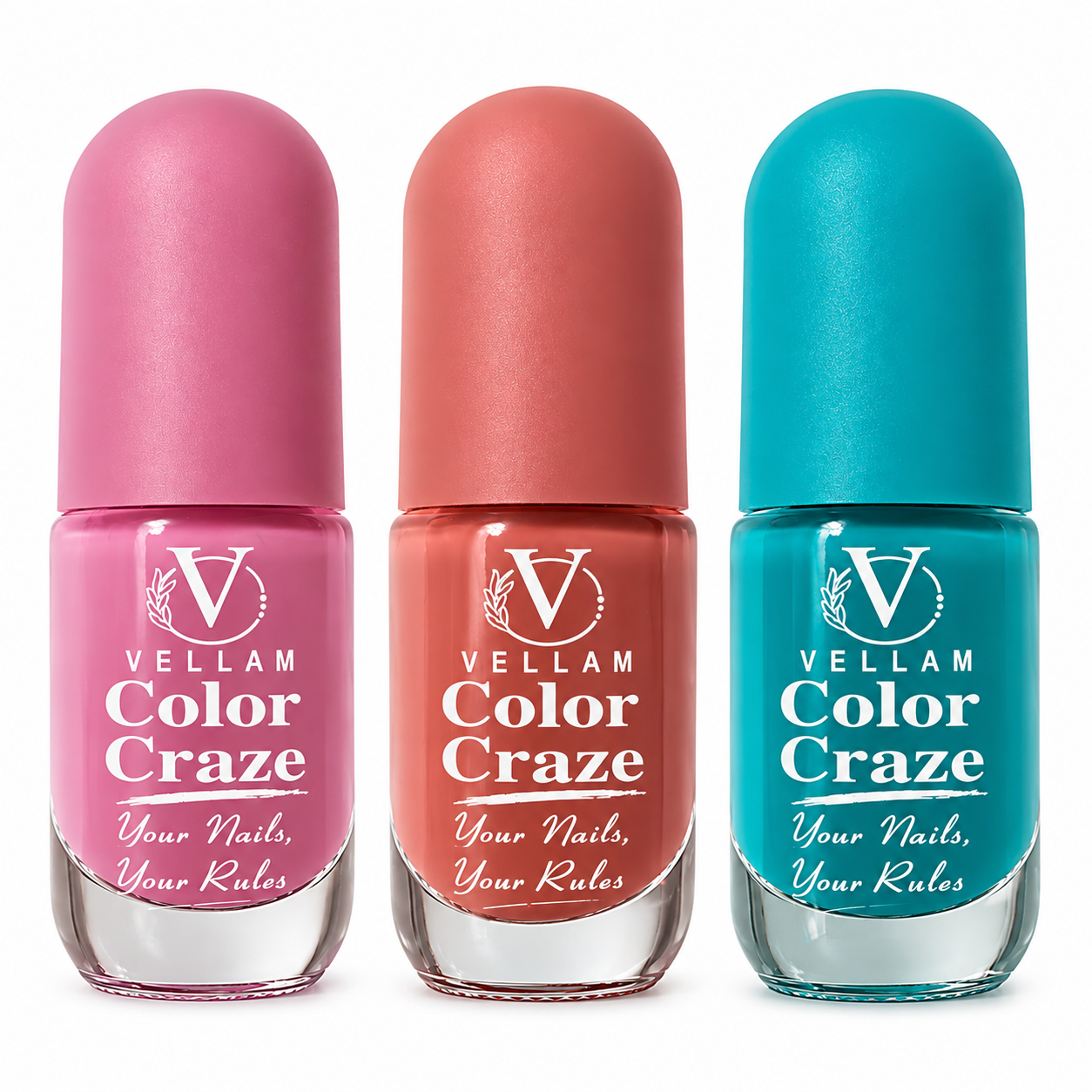 VELLAM Color Craze Nail Paints 10g Each - Shade 07,05,33 Secondary image