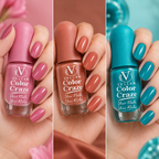 VELLAM Color Craze Nail Paints 10g Each - Shade 07,05,33