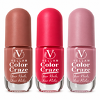 VELLAM Color Craze Nail Paints 10g Each - Shade #09#34#28 Combo 1