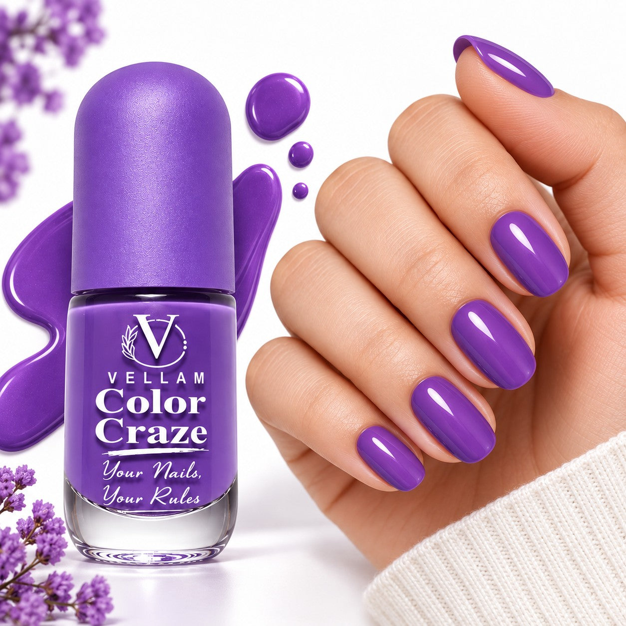 VELLAM Color Craze Nail Paints 10g Each - Shade 45,18,15 Secondary image