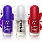 VELLAM Color Craze Nail Paints 10g Each - Shade 23,20,29
