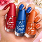 VELLAM Color Craze Nail Paints 10g Each - Shade 02,10,26