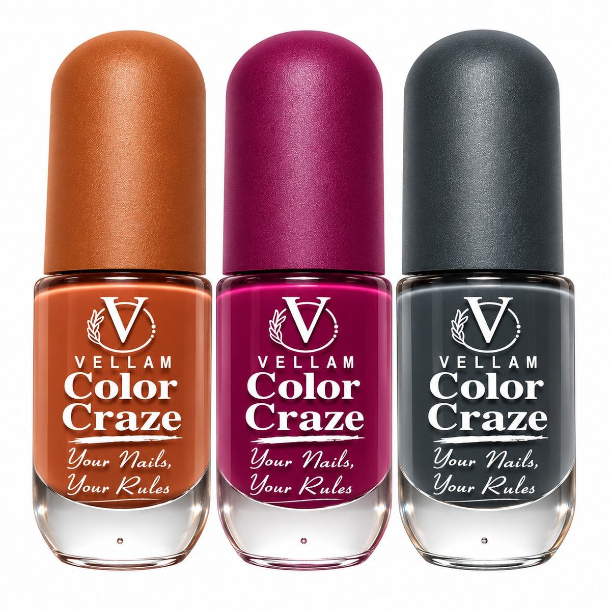 VELLAM Color Craze Nail Paints 10g Each - Shade 06,32,46