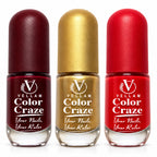 VELLAM Color Craze Nail Paints 10g Each - Shade 21,27,40