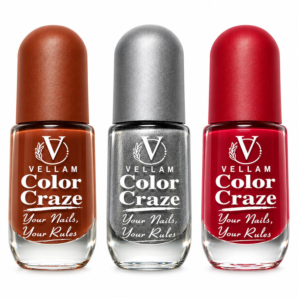 VELLAM Color Craze Nail Paints 10g Each - Shade 12,35,37