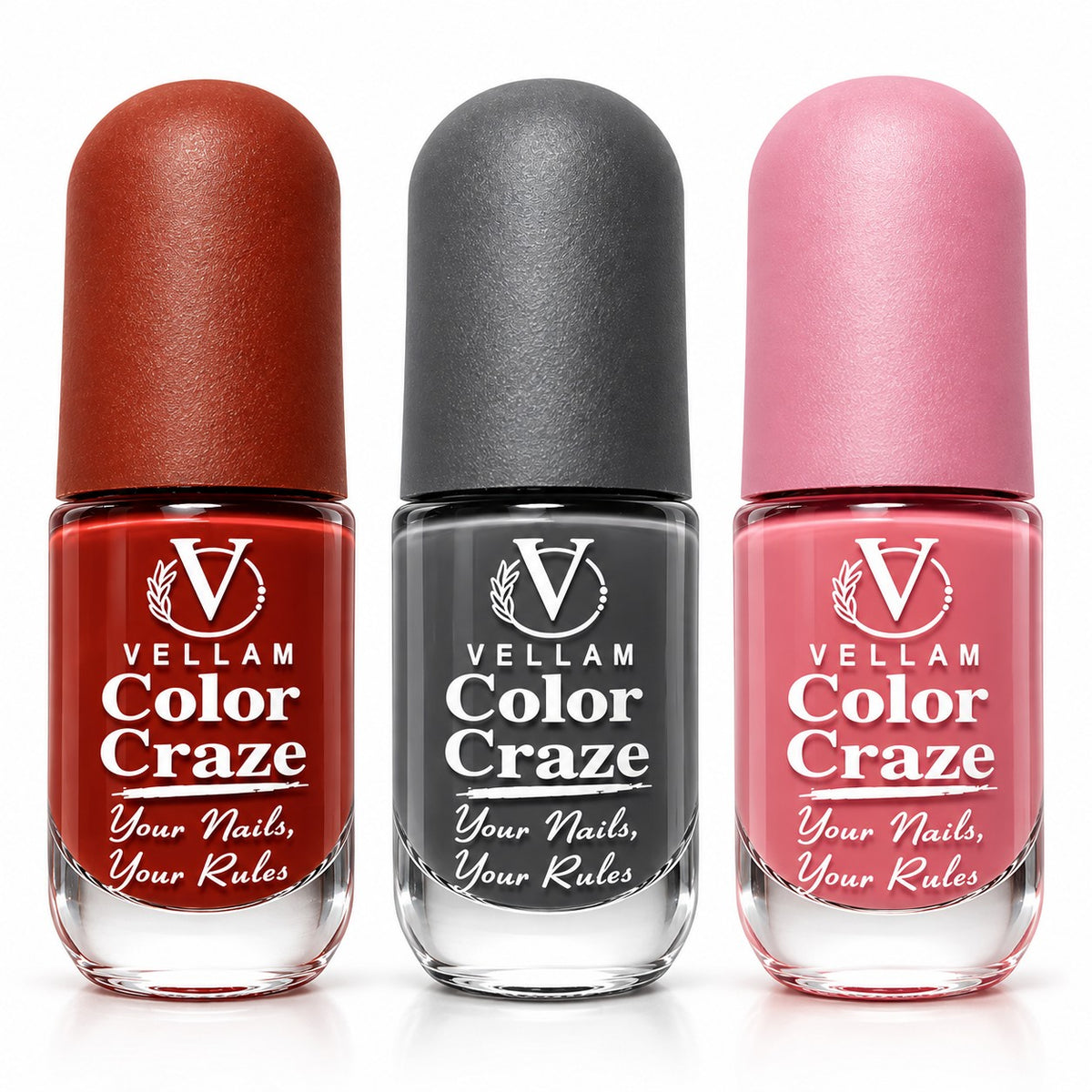 VELLAM Color Craze Nail Paints 10g Each - Shade 17,39,47 Main image