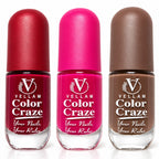 VELLAM Color Craze Nail Paints 10g Each - Shade 03,11,16