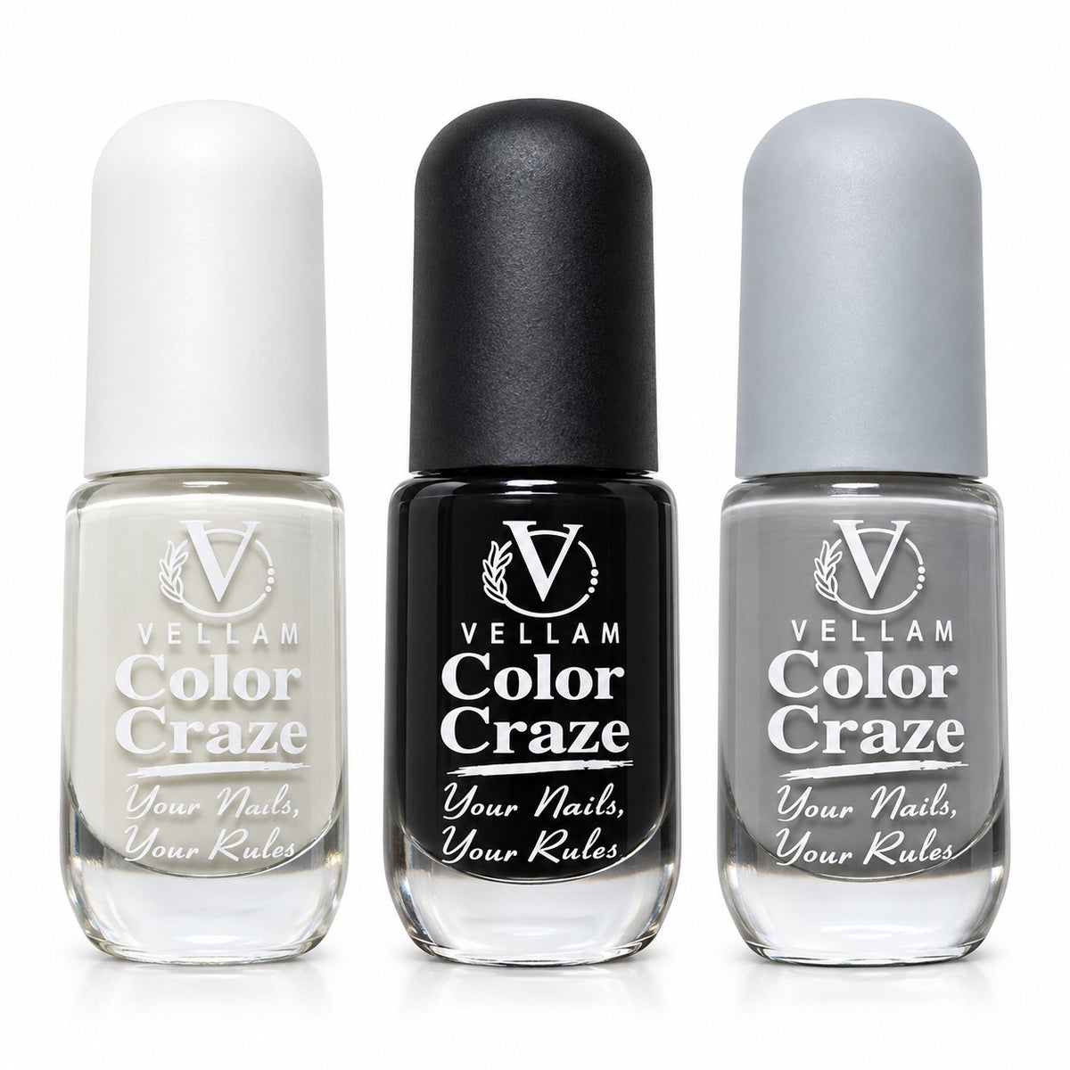 VELLAM Color Craze Nail Paints 10g Each - Shade 04,13,22