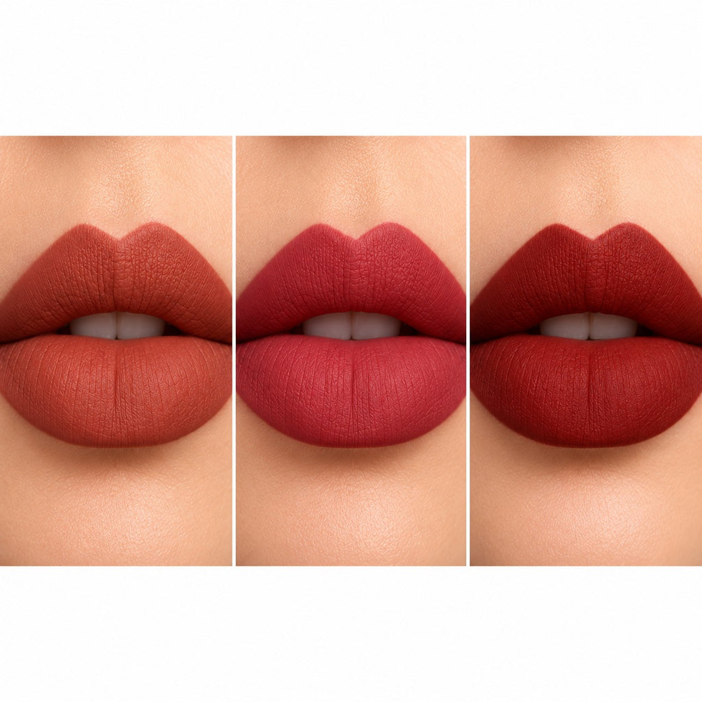 VELLAM Moody vibe Liquid Matte Lipstick Combo of 3 in 1 Pack- Shade 25,29,30