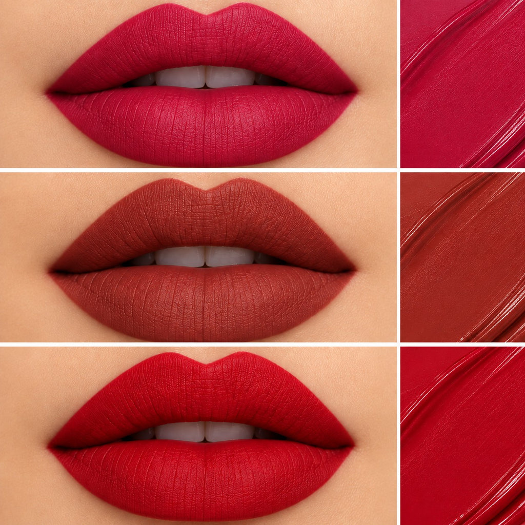 VELLAM Moody vibe Liquid Matte Lipstick Combo of 3 in 1 Pack- Shade 01,09,33