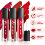 VELLAM Moody vibe Liquid Matte Lipstick Combo of 3 in 1 Pack- Shade 01,09,33