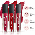 VELLAM Moody vibe Liquid Matte Lipstick Combo of 3 in 1 Pack- Shade 02,22,26