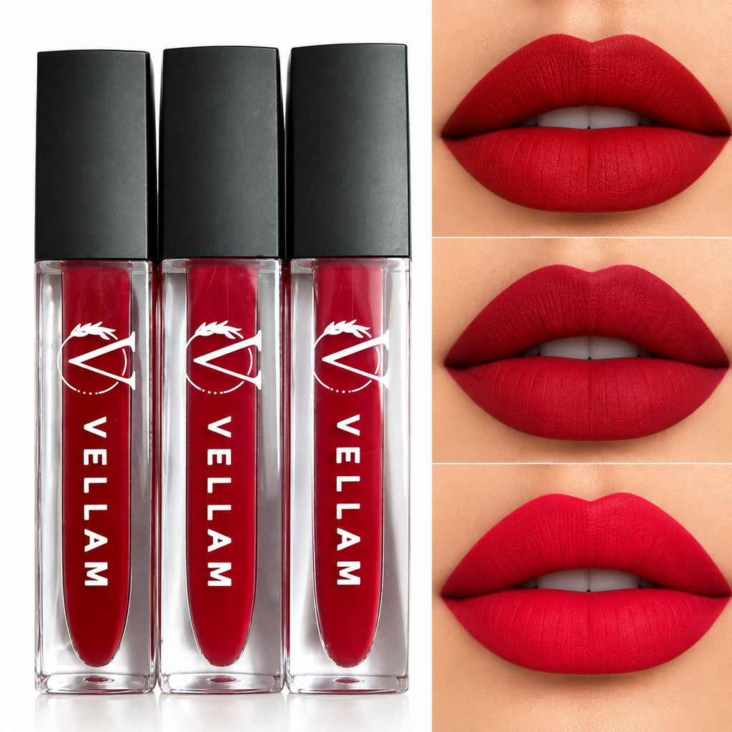 VELLAM Moody vibe Liquid Matte Lipstick Combo of 3 in 1 Pack- Shade 05,08,20