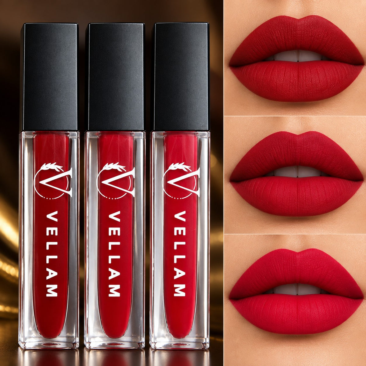 VELLAM Moody vibe Liquid Matte Lipstick Combo of 3 in 1 Pack- Shade 05,08,20
